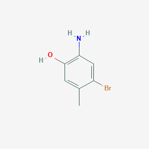 molecular formula C7H8BrNO B1357767 2-Amino-4-bromo-5-methylphenol CAS No. 848358-81-6