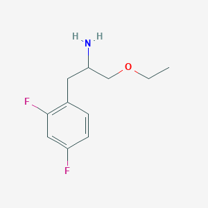 1-(2,4-Difluorophenyl)-3-ethoxypropan-2-amine