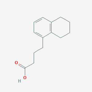 molecular formula C14H18O2 B13577689 4-(5,6,7,8-Tetrahydronaphthalen-1-yl)butanoic acid CAS No. 75489-92-8