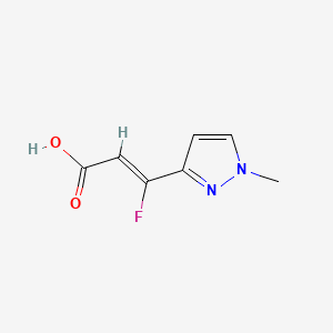 (2Z)-3-fluoro-3-(1-methyl-1H-pyrazol-3-yl)prop-2-enoicacid