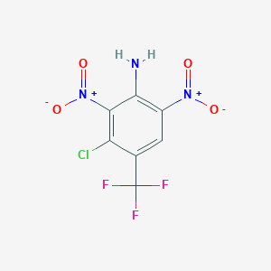 molecular formula C7H3ClF3N3O4 B1357771 3-氯-2,6-二硝基-4-(三氟甲基)苯胺 CAS No. 959235-57-5