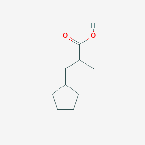 molecular formula C9H16O2 B1357772 3-Cyclopentyl-2-methylpropanoic acid CAS No. 264258-60-8