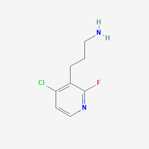 3-(4-Chloro-2-fluoropyridin-3-YL)propan-1-amine