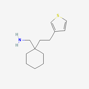 (1-(2-(Thiophen-3-yl)ethyl)cyclohexyl)methanamine