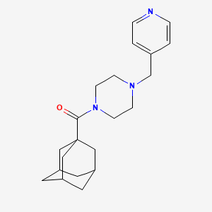 1-(Adamantane-1-carbonyl)-4-[(pyridin-4-yl)methyl]piperazine