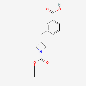 3-({1-[(Tert-butoxy)carbonyl]azetidin-3-yl}methyl)benzoicacid