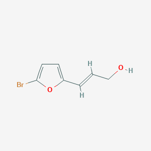 molecular formula C7H7BrO2 B13577869 3-(5-Bromofuran-2-yl)prop-2-en-1-ol 