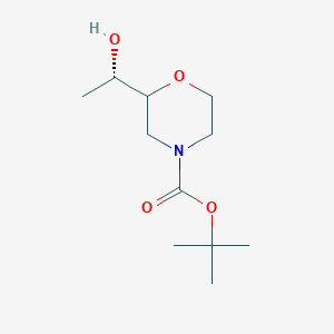 tert-butyl 2-[(1S)-1-hydroxyethyl]morpholine-4-carboxylate