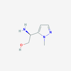 molecular formula C6H11N3O B13577905 (S)-2-Amino-2-(1-methyl-1H-pyrazol-5-YL)ethan-1-OL 