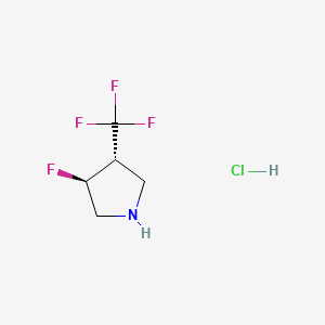 rac-(3R,4S)-3-fluoro-4-(trifluoromethyl)pyrrolidinehydrochloride,trans