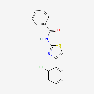 molecular formula C16H11ClN2OS B13577967 N-[4-(2-chlorophenyl)-1,3-thiazol-2-yl]benzamide 