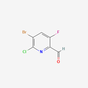 5-Bromo-6-chloro-3-fluoropyridine-2-carbaldehyde