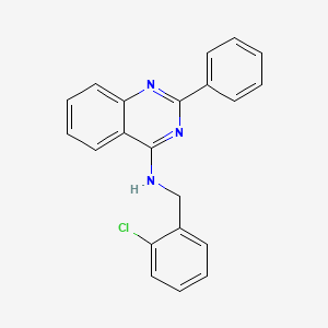 N-[(2-chlorophenyl)methyl]-2-phenylquinazolin-4-amine