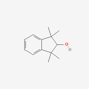 molecular formula C13H18O B13578068 1,1,3,3-tetramethyl-2,3-dihydro-1H-inden-2-ol 