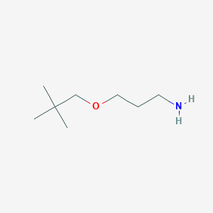 molecular formula C8H19NO B13578104 3-(2,2-Dimethylpropoxy)propan-1-amine 