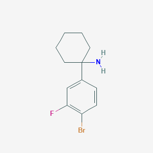 1-(4-Bromo-3-fluorophenyl)cyclohexan-1-amine