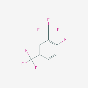 molecular formula C8H3F7 B1357812 1-Fluoro-2,4-bis(trifluoromethyl)benzene CAS No. 36649-94-2