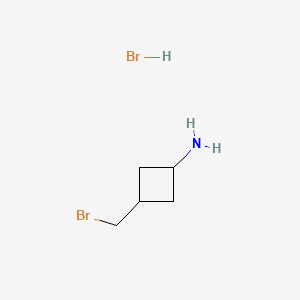 Rac-(1r,3r)-3-(bromomethyl)cyclobutan-1-aminehydrobromide,trans