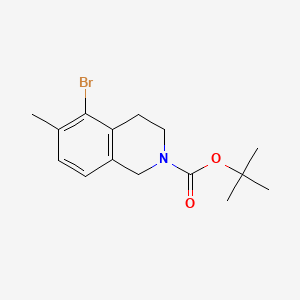 Tert-butyl5-bromo-6-methyl-1,2,3,4-tetrahydroisoquinoline-2-carboxylate