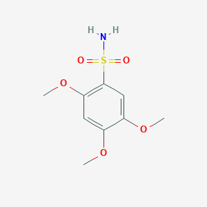 molecular formula C9H13NO5S B13578170 2,4,5-Trimethoxybenzene-1-sulfonamide 