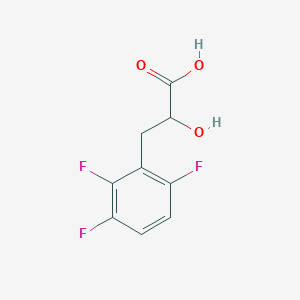 molecular formula C9H7F3O3 B13578178 2-Hydroxy-3-(2,3,6-trifluorophenyl)propanoic acid 