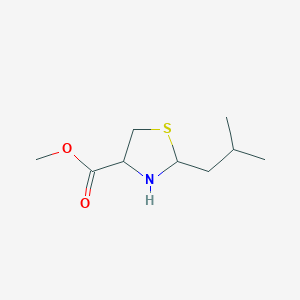 Methyl 2-(2-methylpropyl)-1,3-thiazolidine-4-carboxylate