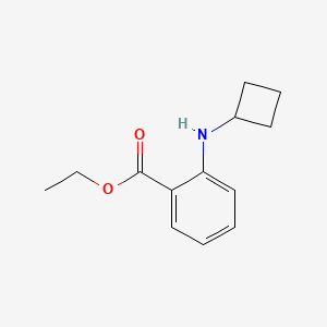 molecular formula C13H17NO2 B13578203 Ethyl 2-(cyclobutylamino)benzoate 