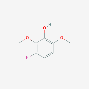 molecular formula C8H9FO3 B13578270 3-Fluoro-2,6-dimethoxyphenol 