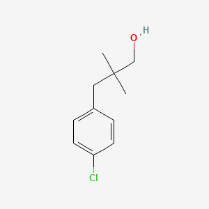 molecular formula C11H15ClO B1357828 3-(4-Chlorophenyl)-2,2-dimethylpropan-1-ol 