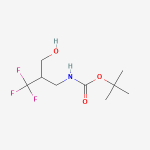 tert-butyl N-[3-hydroxy-2-(trifluoromethyl)propyl]carbamate