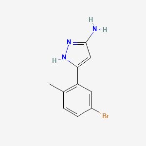 5-(5-bromo-2-methylphenyl)-1H-pyrazol-3-amine