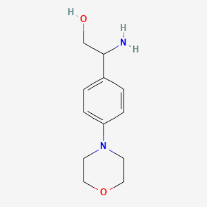 2-Amino-2-[4-(morpholin-4-yl)phenyl]ethan-1-ol