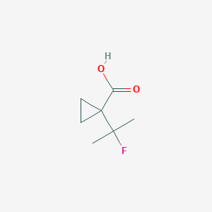 molecular formula C7H11FO2 B13578325 1-(2-fluoropropan-2-yl)cyclopropane-1-carboxylic acid 