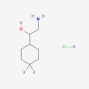 2-Amino-1-(4,4-difluorocyclohexyl)ethan-1-olhydrochloride