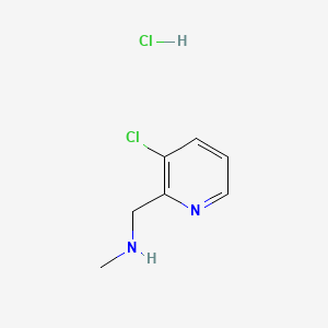 molecular formula C7H10Cl2N2 B13578363 [(3-Chloropyridin-2-yl)methyl](methyl)aminehydrochloride 