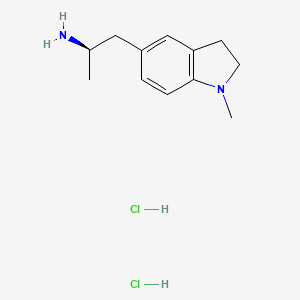 (2R)-1-(1-methyl-2,3-dihydro-1H-indol-5-yl)propan-2-amine dihydrochloride