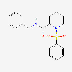 1-(benzenesulfonyl)-N-benzylpiperidine-2-carboxamide