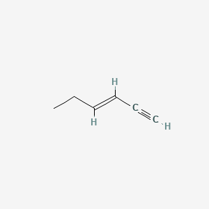 molecular formula C6H8 B13578378 3-Hexen-1-yne CAS No. 2806-56-6