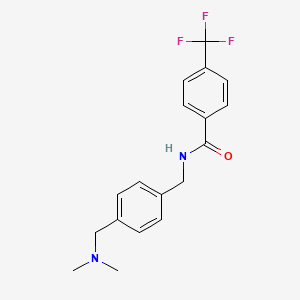 N-({4-[(dimethylamino)methyl]phenyl}methyl)-4-(trifluoromethyl)benzamide