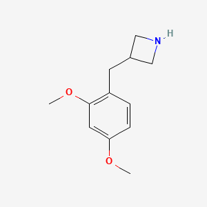 molecular formula C12H17NO2 B13578443 3-(2,4-Dimethoxybenzyl)azetidine 