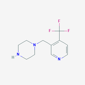 1-((5-Fluoropyridin-3-yl)methyl)piperazine