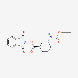 (1R,3R)-1,3-Dioxoisoindolin-2-yl 3-((tert-butoxycarbonyl)amino)cyclohexanecarboxylate