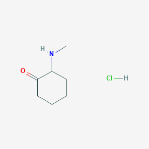 molecular formula C7H14ClNO B1357846 2-(Methylamino)cyclohexanone hydrochloride CAS No. 23148-86-9