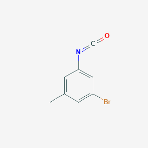 molecular formula C8H6BrNO B13578503 1-Bromo-3-isocyanato-5-methylbenzene CAS No. 91456-36-9