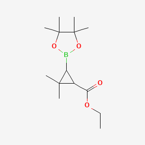 (3-(Ethoxycarbonyl)-2,2-dimethylcyclopropyl)boronic acid pinacol ester