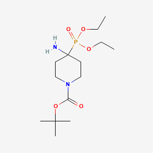 Tert-butyl4-amino-4-(diethoxyphosphoryl)piperidine-1-carboxylate