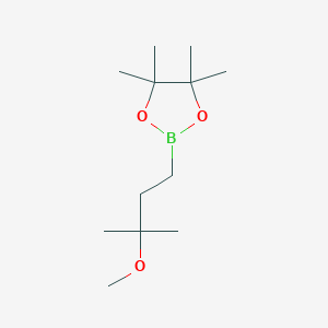 2-(3-Methoxy-3-methylbutyl)-4,4,5,5-tetramethyl-1,3,2-dioxaborolane