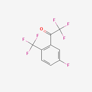 2,2,2-Trifluoro-1-(5-fluoro-2-(trifluoromethyl)phenyl)ethanone