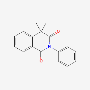 molecular formula C17H15NO2 B13578548 4,4-Dimethyl-2-phenylisoquinoline-1,3-dione CAS No. 326918-01-8