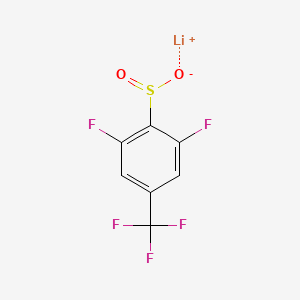 Lithium(1+)ion2,6-difluoro-4-(trifluoromethyl)benzene-1-sulfinate